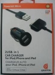 Gambar Griffin Power Jolt Micro 2 USB in 1 car charger dari Z-Comp Kota Surabaya 2 Tokopedia
