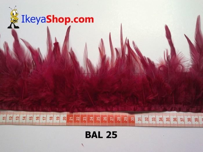 Gambar Bulu Ayam Lancip Merah tua (BAL 25) dari ikeyashop Kota Surabaya Tokopedia