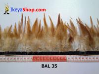 Gambar Bulu Ayam Lancip Coklat Putih (BAL 35) dari ikeyashop Kota Surabaya 1 Tokopedia