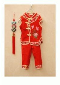 Gambar Stelan Anak Perempuan Cheongsam Bordir Lengan Pendek Merah dari clafishope baby kid shop Kota Administrasi Jakarta Barat 2 Tokopedia