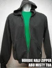 Gambar JAKET HOODIE  HALF ZIPPER SIZE M dari coklatonline.shop Jakarta Timur 2 Tokopedia