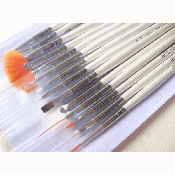 Gambar Nail Art Brush (15pcs) dari KemanggisanStore Kota Administrasi Jakarta Barat Tokopedia