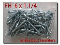 Gambar Skrup FH 6x1.1/4 dari ANEKA BAUT SEJAHTERA Kab. Bekasi 1 Tokopedia