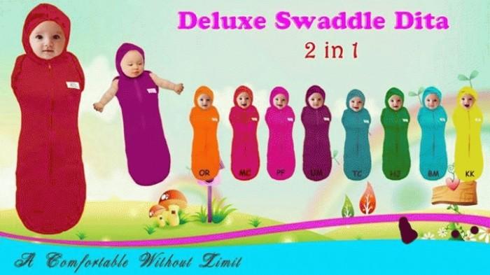 Gambar -Bedong deluxe Swaddle DITA 2in1 - BDI030 s/d 037 dari adikbayi Kab. Bogor Tokopedia