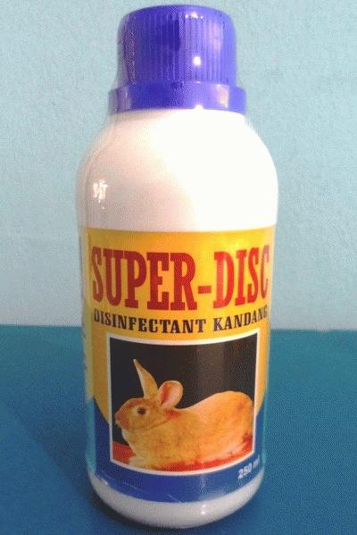 Gambar SUPER DISC 250 ml - Disinfektan Kandang Kelinci,Hamster,Landak Mini,Reptil dan perlengkapannya dari Wina Pet and Poultry Kota Semarang Tokopedia