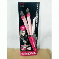 Gambar nova 2 in 1 hair curler & straightener dari INDOJCSTORE Kota Administrasi Jakarta Barat 2 Tokopedia