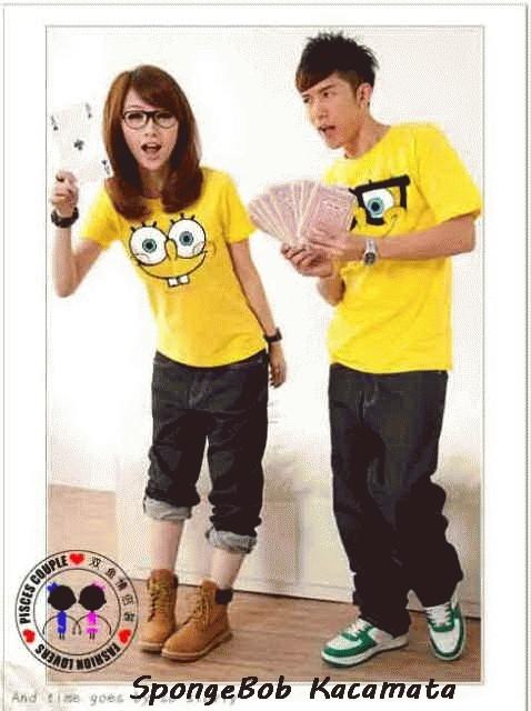 Gambar spongebob couple, kaos couple, couple grosir dari K-osan Kota Yogyakarta Tokopedia