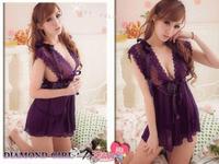 Gambar LINGERIE - KOREA - TPDTS1011PURPLE dari Nadia Fashion Malang Kab. Malang 3 Tokopedia