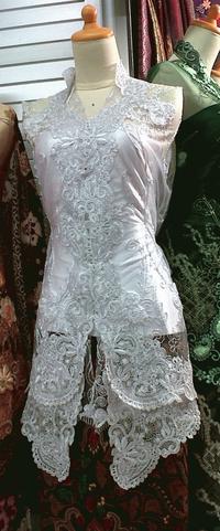 Gambar Kebaya Solo TC White ( masih bahan ) dari Rumah Djadoel Kota Surakarta 2 Tokopedia