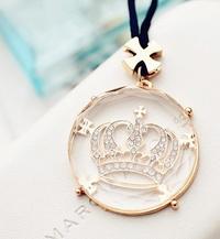 Gambar Crown Rhinestone Inlayed Necklace Gold dari Happy Go Lucky Gifts Kota Denpasar 3 Tokopedia