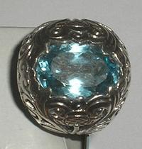 Gambar Cincin tradisional ET17 Batu Blue Topaz dari Jnanacrafts Kab. Gianyar 4 Tokopedia