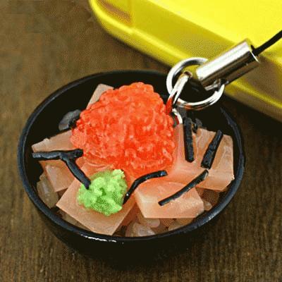 Gambar Salmon and Ikura Don Cell Phone Strap Gantungan Handphone HP dari Kadokeren Kota Surabaya Tokopedia