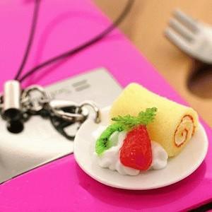 Gambar Dessert Rolled Cake Cell Phone Strap Hadiah Keren Gantungan Hp Handphone Iphone dari Kadokeren Kota Surabaya Tokopedia