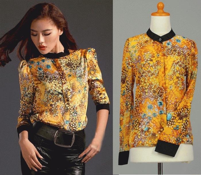 Gambar SP 17266 - yellow  Blouse dari Baju-Baju Murah Jakarta Utara Tokopedia