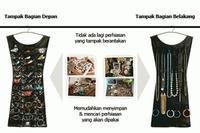 Gambar Hanging Jewelry Organizer: Tempat Perhiasan / Aksesoris Berbentuk Baju dari Ramayana Grosir Surabaya Kota Surabaya 3 Tokopedia