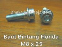 Gambar Baut Flange Bintang Honda M8x25 dari ANEKA BAUT SEJAHTERA Kab. Bekasi 2 Tokopedia
