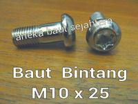 Gambar Baut Bintang M10x25 dari ANEKA BAUT SEJAHTERA Kab. Bekasi 1 Tokopedia