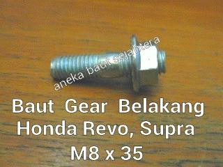 Gambar Baut Gear Belakang Honda Supra / Revo M8x35 dari ANEKA BAUT SEJAHTERA Kab. Bekasi Tokopedia