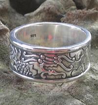 Gambar Cincin Perak Naga 10019 dari Jnanacrafts Kab. Gianyar 2 Tokopedia