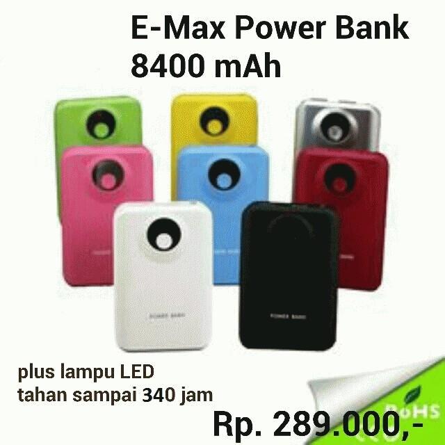 Gambar Powerbank emax 8400mAh rubber anti gores bat.Samsung dari emax mall Kota Administrasi Jakarta Selatan Tokopedia