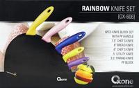 Gambar Oxone Set Rainbow Knife ox-606, Pisau Serbaguna Warna Warni Stainless stell (1 set isi 6 pcs warna sepaket) dari Dapur Lovers Supplier Jakarta Timur 2 Tokopedia