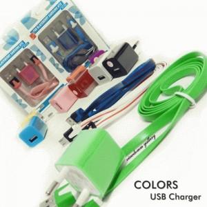Gambar Colourful Charger / Power Adaptor / Kabel Micro USB (Warna) dari i2Y Store Kota Bandung Tokopedia