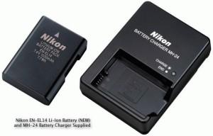 Gambar Charger MH-24 untuk baterai EN-EL14 untuk kamera Nikon D3100 dan D5100 dari Grosir Aksesoris Kamera Kab. Deli Serdang Tokopedia