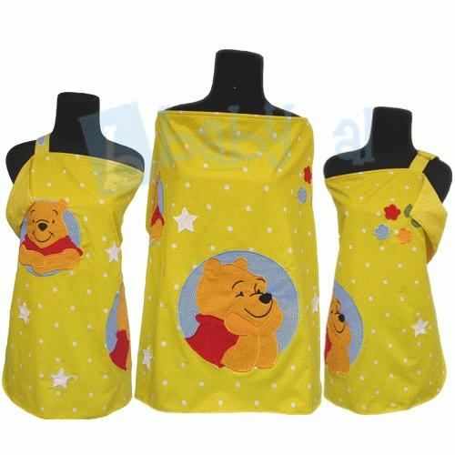 Gambar Nursing cover Baby/Apron Menyusui Homemade pooh kuning-NCB071 dari adikbayi Kab. Bogor Tokopedia