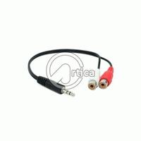Gambar Kabel Audio 3.5mm (M) to RCA 2 (F) 25cm dari Artica Store Kota Administrasi Jakarta Barat 2 Tokopedia