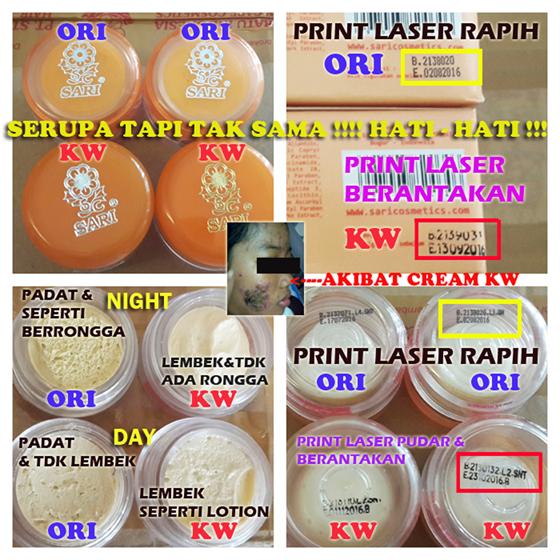 Gambar Paket Cream SARI Whitening ( krim pemutih wajah ) BPOM dari Asemka Kosmetik Online_Archived Jakarta Pusat Tokopedia