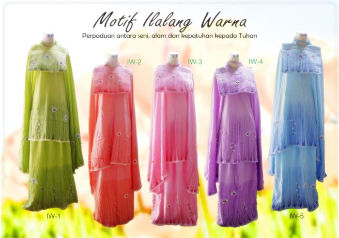 Gambar Mukena Lukis Katun Santung Ilalang Warna (100% Handmade) dari Anisa Beauty Online Shop_Archived Kota Bogor Tokopedia