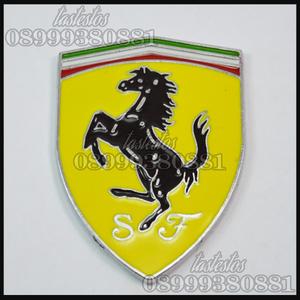 Gambar Emblem Ferrari Alumunium dari Chrome Bandits Kota Administrasi Jakarta Selatan Tokopedia