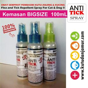 Gambar Basmi Kutu Anjing/Kucing Antitick Spray BIG SIZE 100mL dari Kutu Dan Jamur Kab. Sleman Tokopedia
