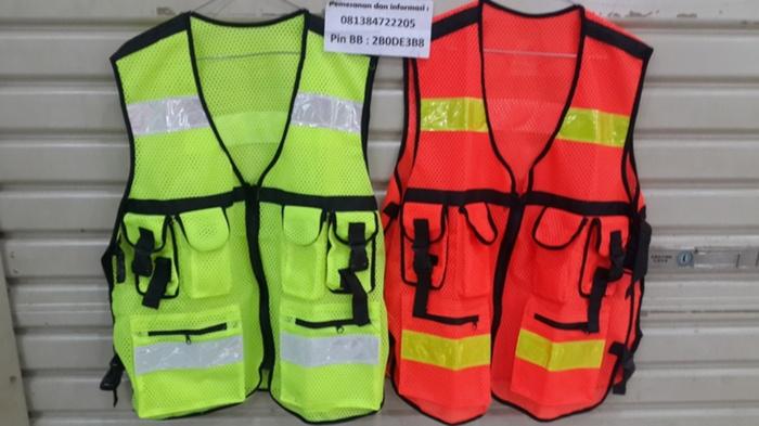 Gambar Grosir rompi jaring proyek 6 kantong super dari Tugu Permata CV Kota Administrasi Jakarta Pusat Tokopedia
