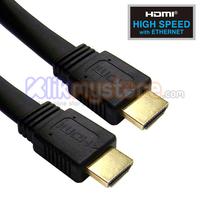Gambar High Speed Flat HDMI Cable / Kabel ver. 1.4 dari Klikmystore Kab. Tangerang 2 Tokopedia