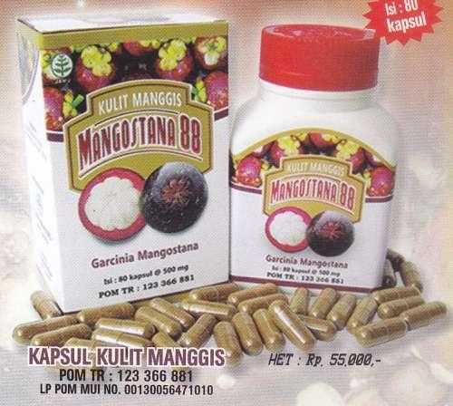 Gambar kapsul kulit manggis mangostana 88 dari bandar herbal85 Kab. Cianjur Tokopedia
