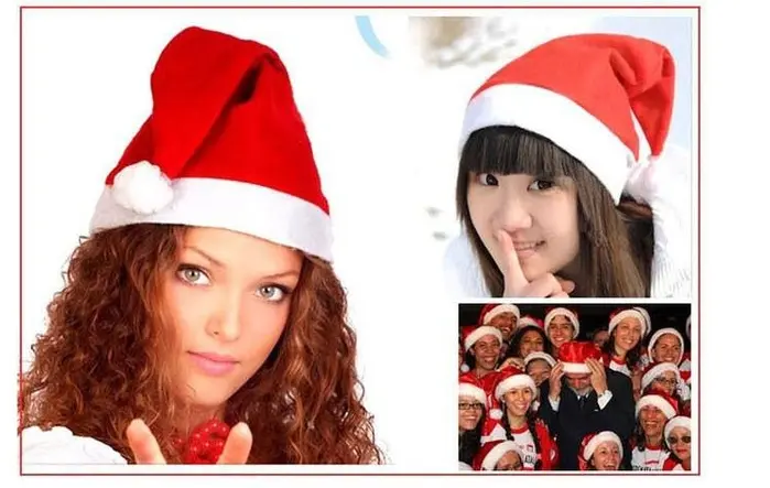 topi santa claus. topi natal sinter klas