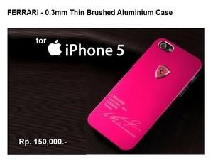 Gambar iPhone 5 : FERRARI Design Aluminium Brushed Hardcase (RED) dari MENTARI ASIA Kota Administrasi Jakarta Pusat Tokopedia