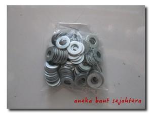 Gambar Ring Plat M6 Putih dari ANEKA BAUT SEJAHTERA Kab. Bekasi Tokopedia