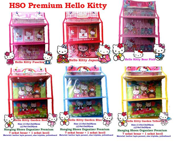 Gambar Premium Series: Hanging Shoes Organizer Character Hello Kitty dari Pusat Grosir Eceran Kota Surakarta Tokopedia
