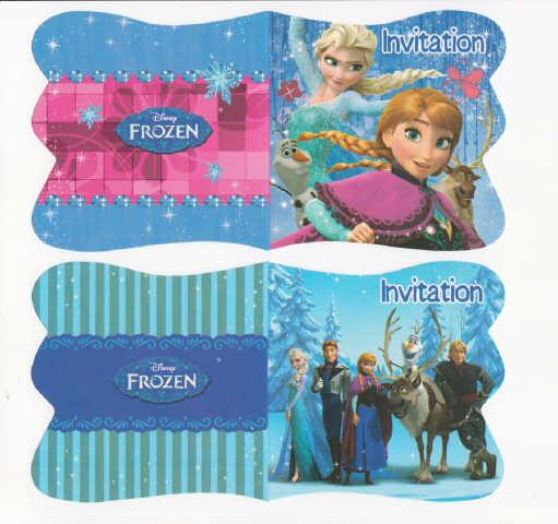 Gambar Kartu Undangan Ulang Tahun Frozen dari Lieshopsparkle Kota Surabaya Tokopedia