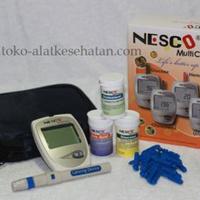 Gambar ALAT TEST GULA DARAH, KOLESTEROL, ASAM URAT NESCO GCU dari Chandra Medika Jakarta Kota Administrasi Jakarta Selatan 1 Tokopedia