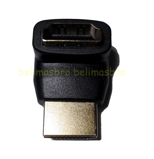 Gambar HDMI Siku 270 Derajat / Degree Male to Female  Gender F Adapter / Connector / Konektor dari harga bersaing Kota Administrasi Jakarta Pusat Tokopedia