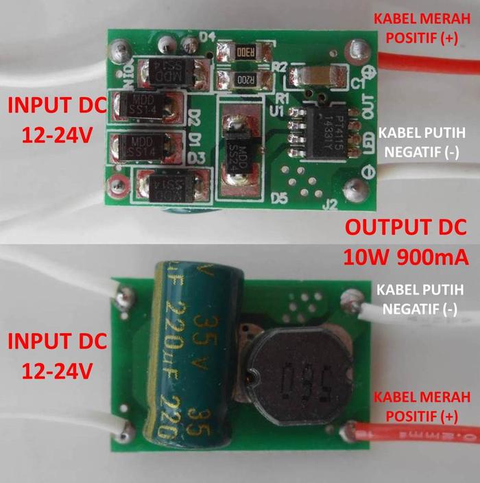 Gambar Driver LED 1 x 10W / 3 x 3W Input DC 12V-24V Output 9V-12V 900mA dari ArfanStoreShop Kota Tangerang Tokopedia