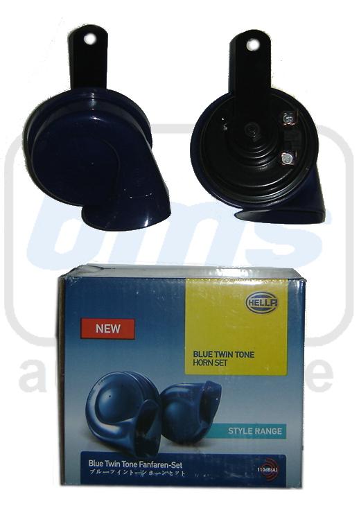 Gambar Klakson Hella Keong Blue Biru Twin Tone Horn Set dari BMS Automotive Kota Surabaya Tokopedia