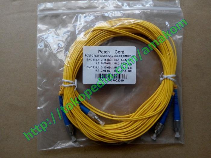 Gambar Patchcord SM FC-FC 10m Dx, Corning dari Amakom Media Komunika Kota Administrasi Jakarta Barat Tokopedia