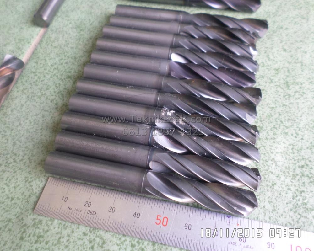 Drill carbide d10 x 80 Bor Carbide — foto asli 5
