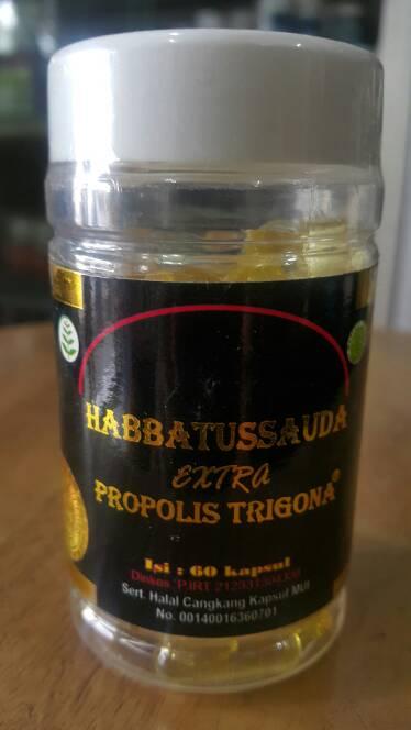 Gambar Habbatussauda Extra Propolis 60 Kapsul (maduzaitunhabtssaudapropolis) nego dari TERAS HERBAL Solo Kab. Sukoharjo Tokopedia