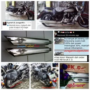 Knalpot Slip On Harley Davidson Model Eagle Screaming