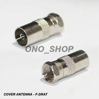 Gambar Cover Antenna To F Drat ( Cover Antenna Female To Connector F Male ) dari Ono Shop Kota Administrasi Jakarta Barat 4 Tokopedia